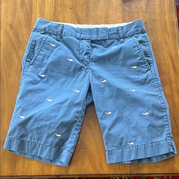 J. Crew Pants - J Crew Blue Embroidered Women's Shorts